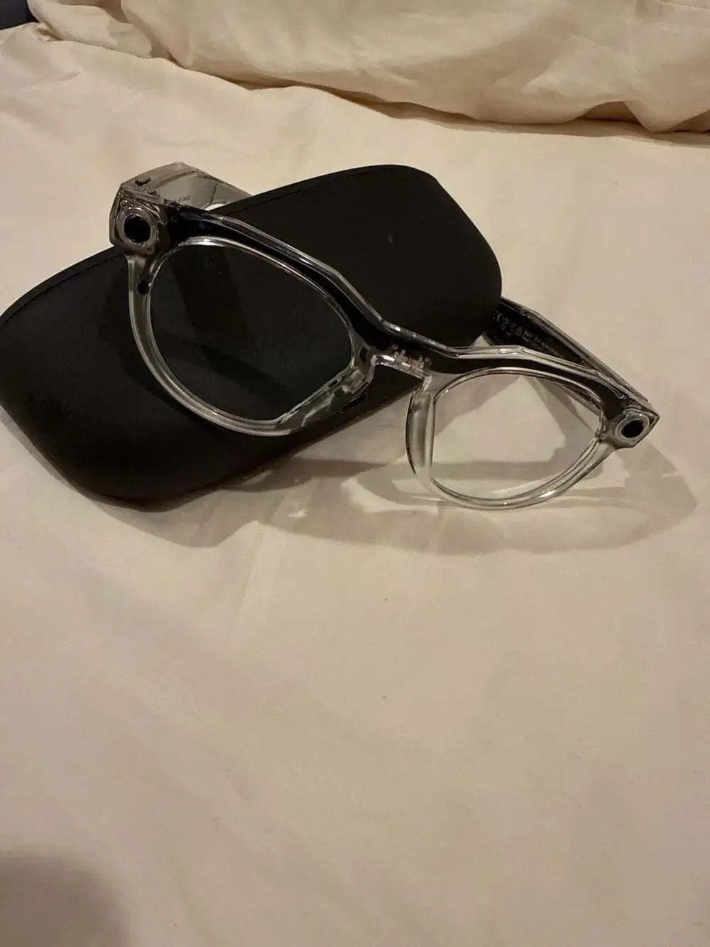Meta x Oakley HSTN glasses 00W8002 Clear frame Transition Glasses NEW